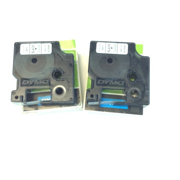 DYMO D1 Standard Labels 1/2" x 23' Black on Clear 2 Pack - Picture 9 of 15